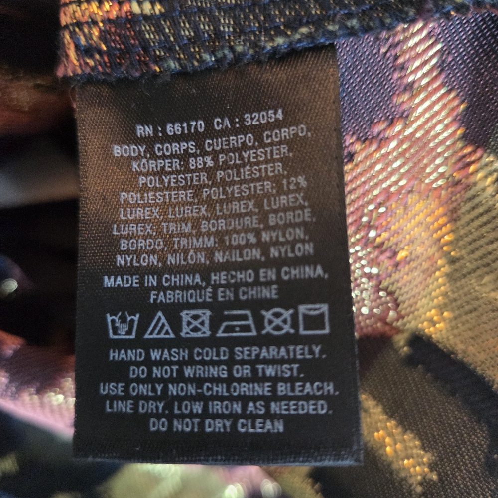 Anthropologie Navy and Multicolor Metallic Tank Top - Picture 7 of 7